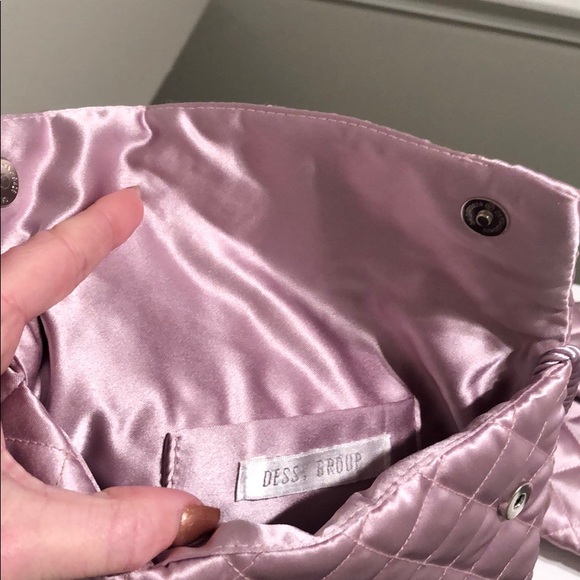 Dessy Group Suede Rose Clutch - Picture 4 of 8